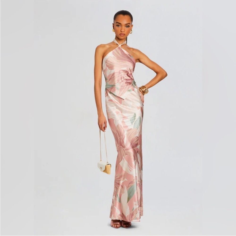 Retrofete Ester Dress in Dusty Pink Botanical size Large NWT